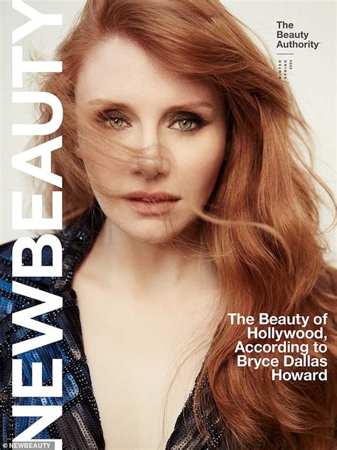 bryce dallas howard sexy|Bryce Dallas Howard puts on busty display in NewBeauty cover。